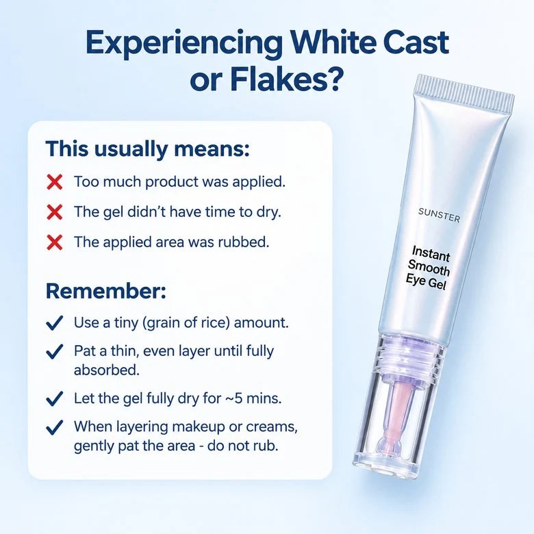 Experiencing white cast or flakes? Tips